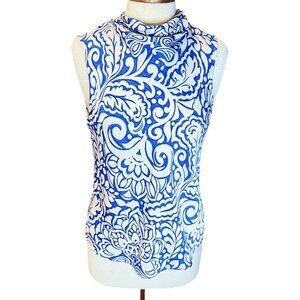 Zara Floral Swirl Sleeveless Top